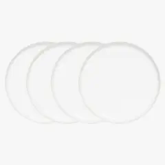 CASA CANTABRIA - Set 4 Platos de Fondo Siena 27.3 cm Cerámica Loza