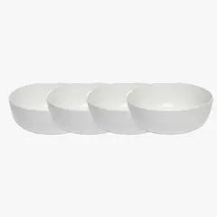 CASA CANTABRIA - Set 4 Bowl Cereal Siena 16.5X6.2 cm Cerámica Loza