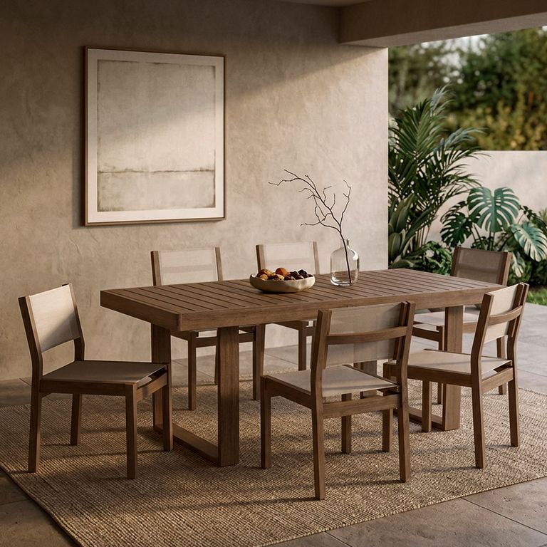 Juego Comedor 6 Sillas Terraza Laguna
