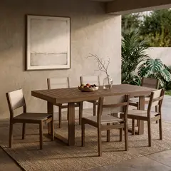 BASEMENT HOME - Juego Comedor 6 Sillas Terraza Laguna