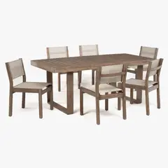 BASEMENT HOME - Juego Comedor 6 Sillas Terraza Laguna