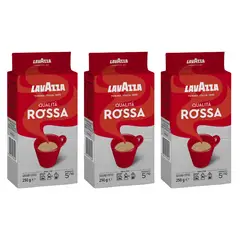 LAVAZZA - Pack 3 Café Qualita Rossa 250gr Brick
