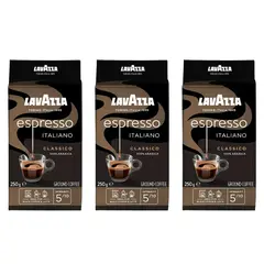 LAVAZZA - Pack x3 Café Molido Espresso Italiano 250g