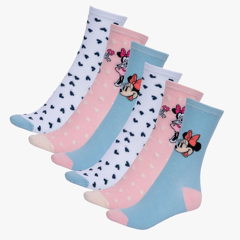 Pack de 6 Calcetines Minnie Mujer