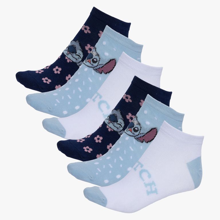 Pack de 6 Calcetines Stitch Mujer