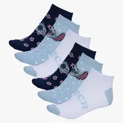 DISNEY - Pack de 6 Calcetines Stitch Mujer