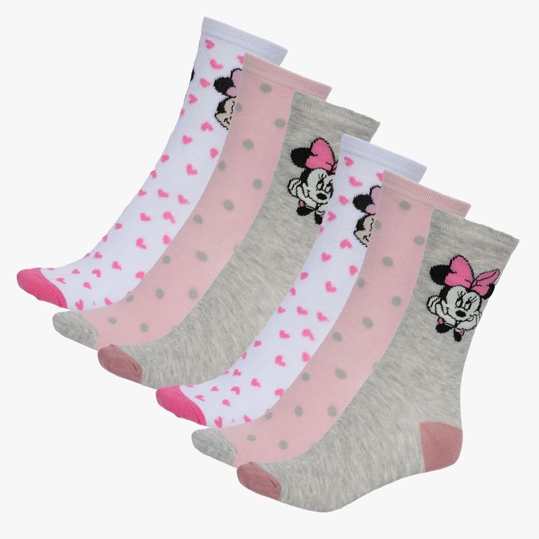 Pack de 6 Calcetines Minnie Mujer