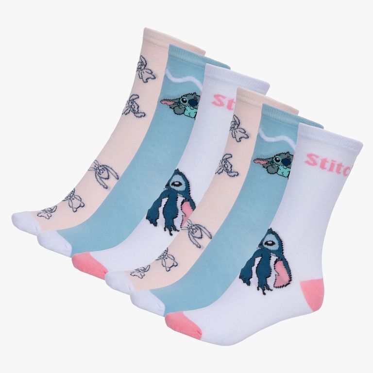 Pack de 6 Calcetines Stitch Mujer