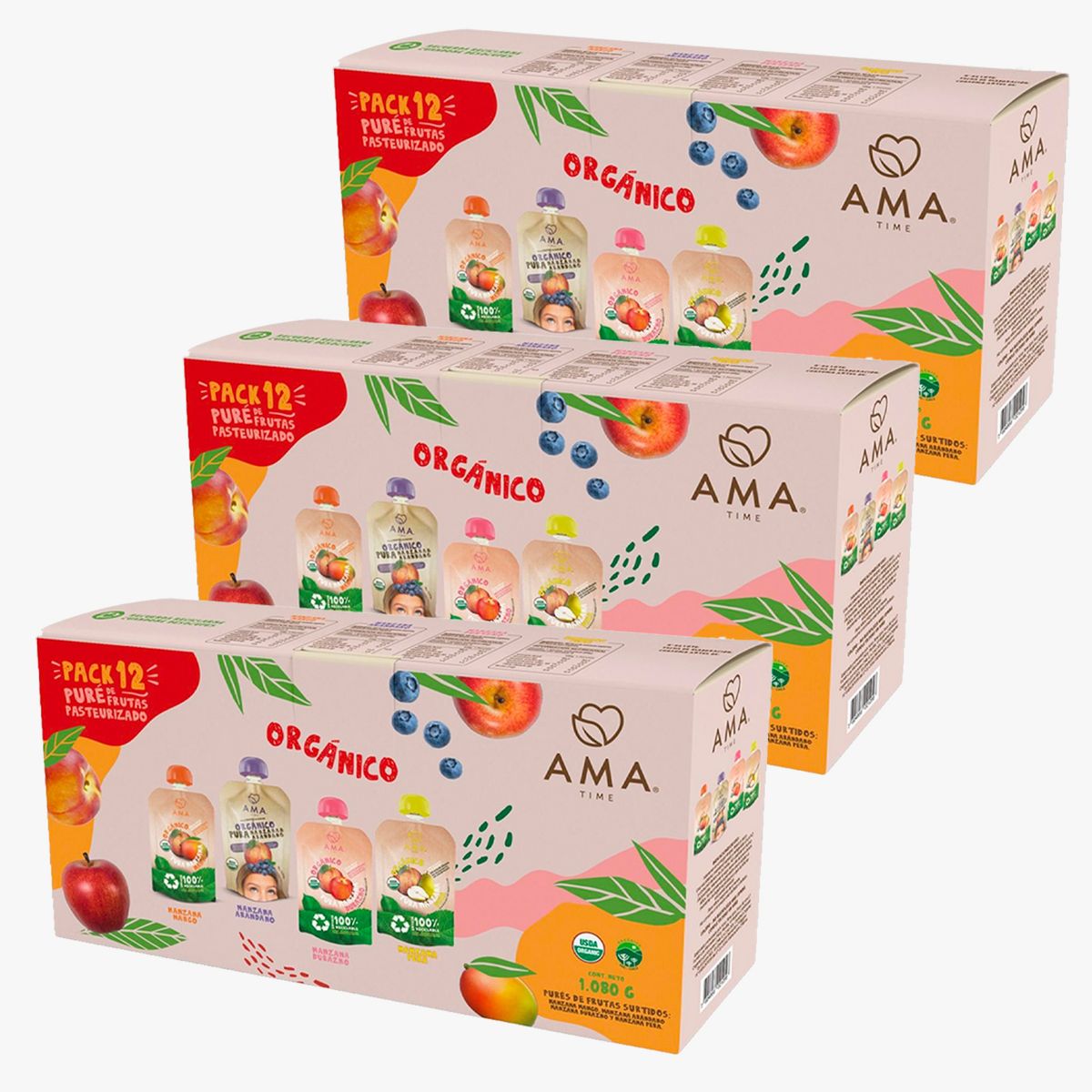 AMA - Pack 36 Compotas Mix Frutas
