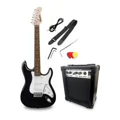 HENDRIX - Kit Guitarra Eléctrica 39 Pulgadas +Amplificador 10W Hendrix.