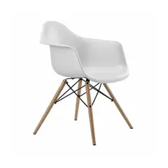 GENERICO - Pack 4 Sillas Butaca Estilo Eames Blancas