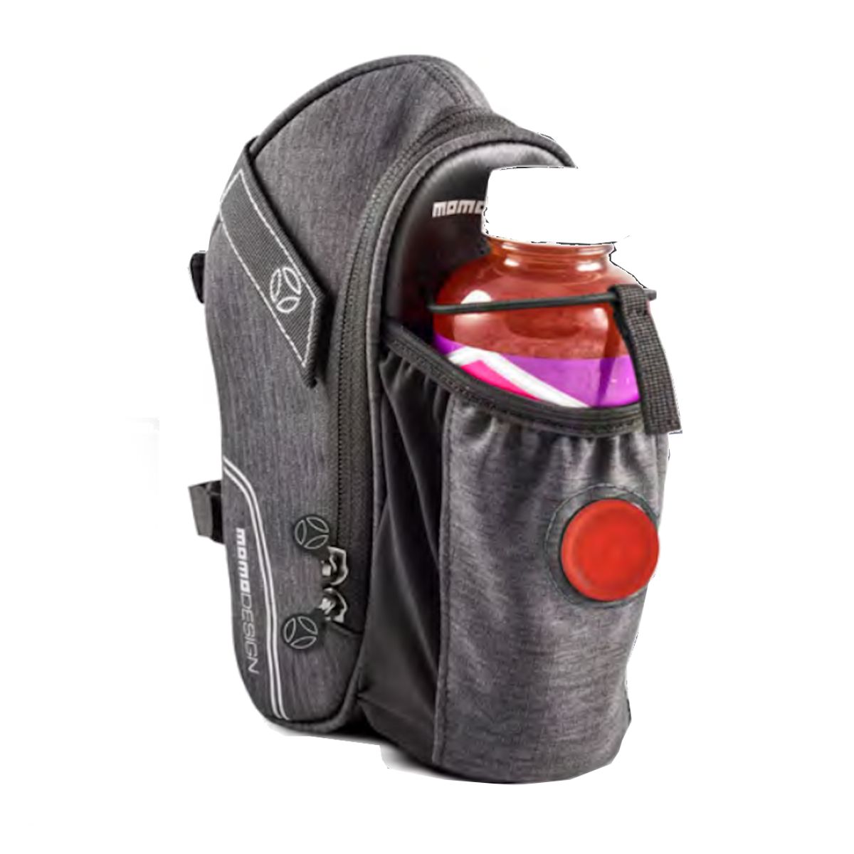MOMO - Bolso Ultraligero Porta Botella con Luz Trasera Rojo