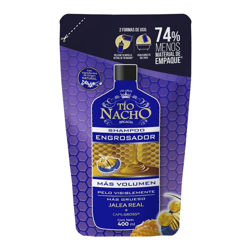 TIO NACHO - Tio Nacho Doypack Shampoo Engrosador 400ml