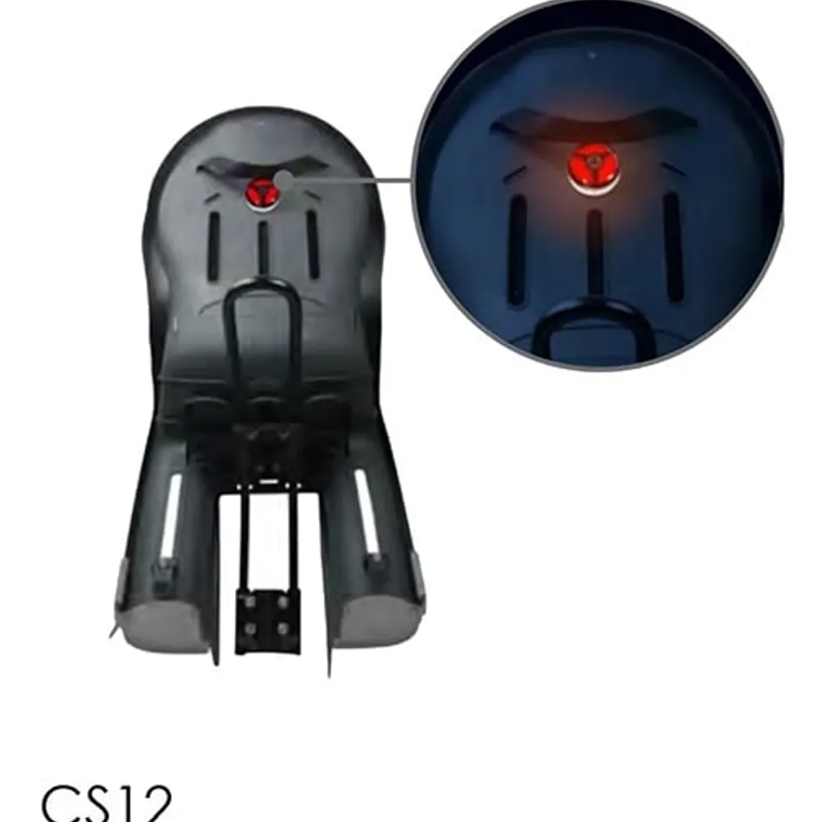 MOMO - Asiento de Seguridad para llevar niño en bicicleta con Luz Trasera