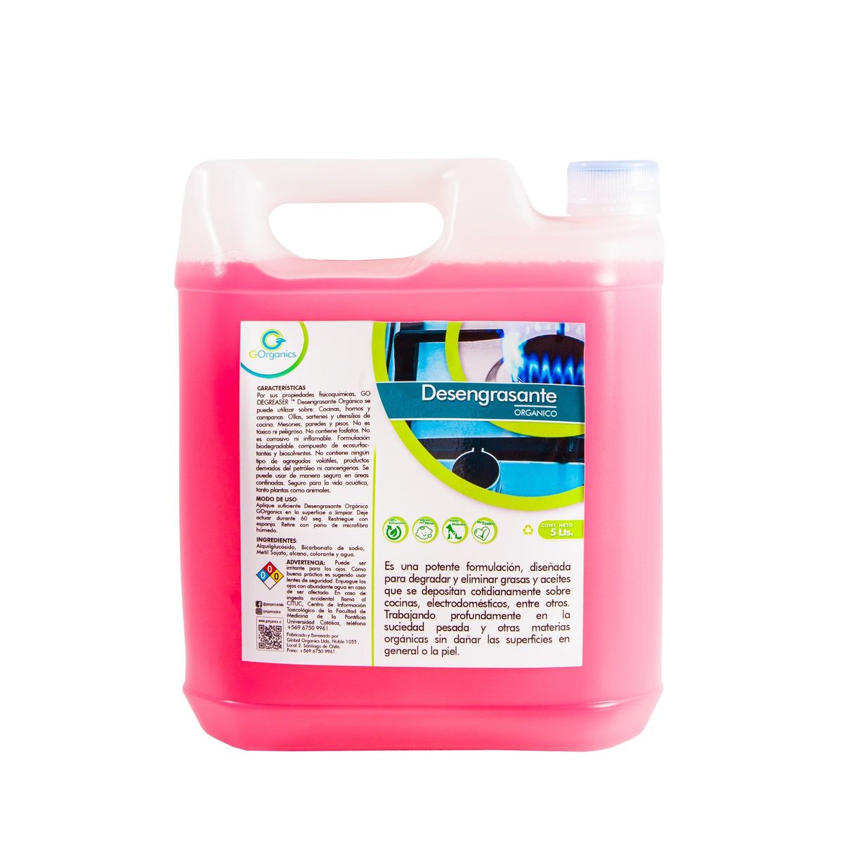 GORGANICS - Desengrasante Orgánico 5 L