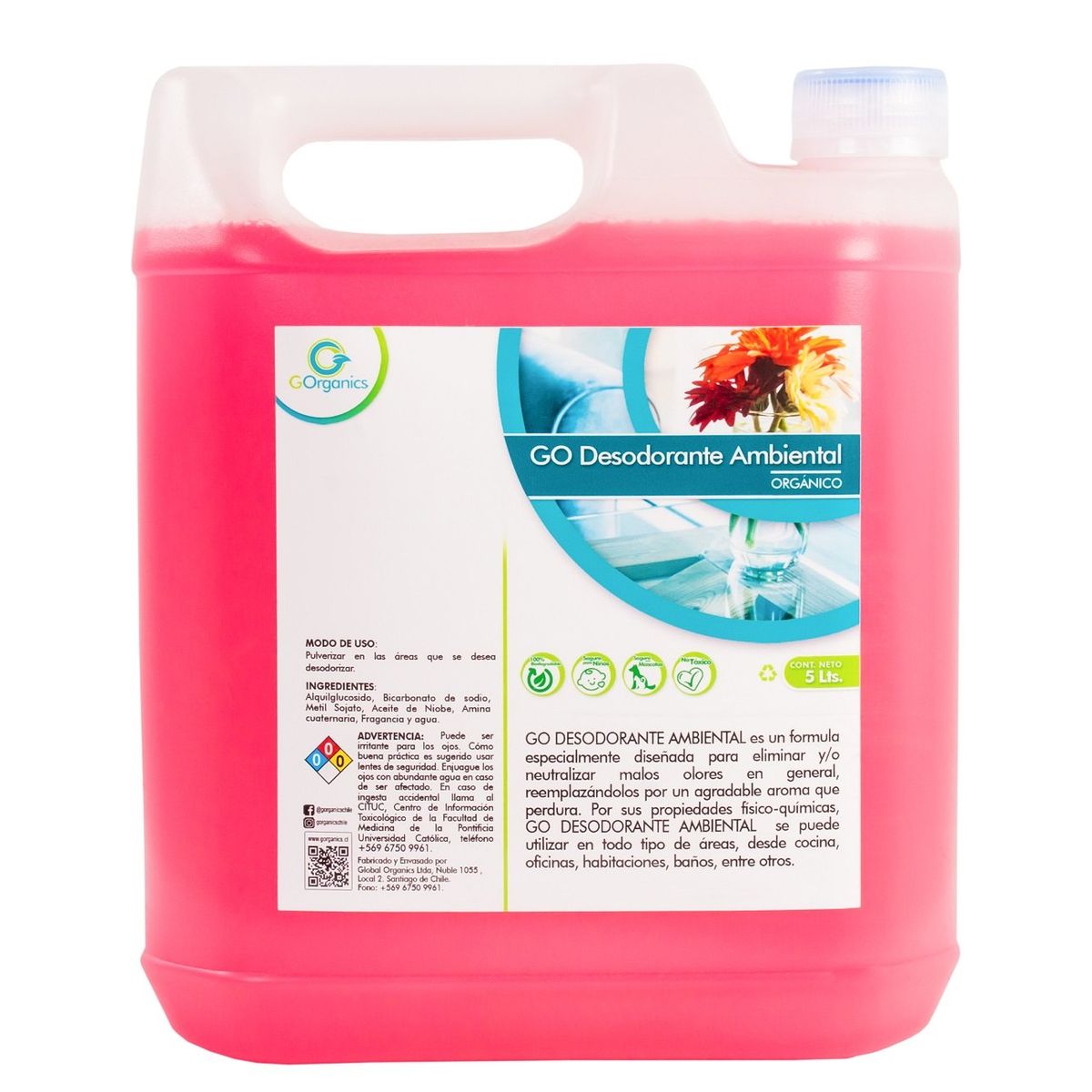 GORGANICS - Desodorante Ambiental Orgánico 5 L