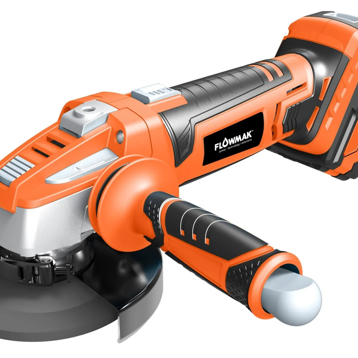 FLOWMAK - Esmeril Angular 4,5puLG (115mm)18v Con Batería Marca Flowmak