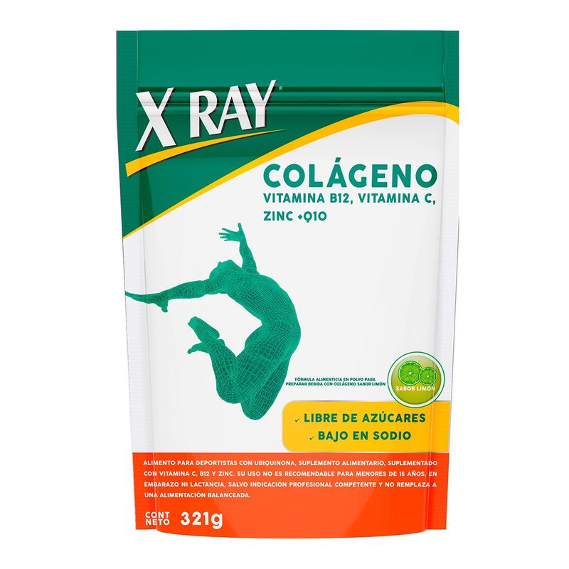 XRAY - X Ray Colágeno Doypack Polvo 321g Sabor Limón