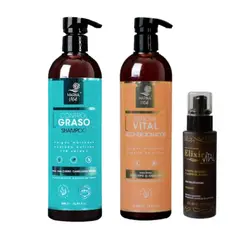 MARINA VITAL - Shampoo control graso acondicionador y serum