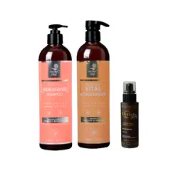 MARINA VITAL - Shampoo Poder hidratante acondicionador y serum