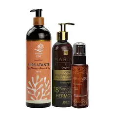 MARINA VITAL - Shampoo Poder Hidratante Loción Multipropósito y serum