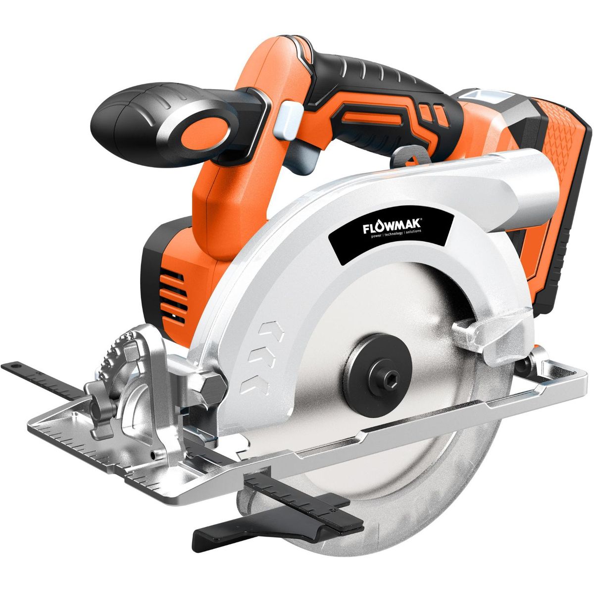 FLOWMAK - Sierra Circular 6 1/2 pulg(165mm) 18v Con Bat y carg