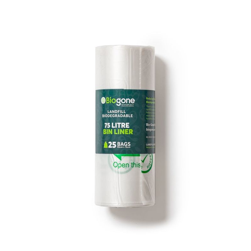 BIOGONE - Bolsa de Basura para Cocina 75 Litros (90x76).