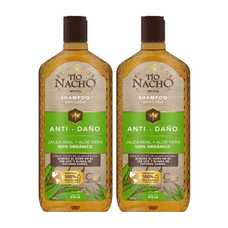 TIO NACHO - Pack Tio Nacho 02 Shampoo Aloe Vera 415ml C/u