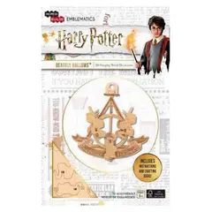 RETAILEXPRESS - Emblema Harry Potter Deathly Hallows Modelo Armable En Madera