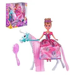 SPARKLE GIRLZ - Muñeca Princesa De 27 Cms Con Unicornio