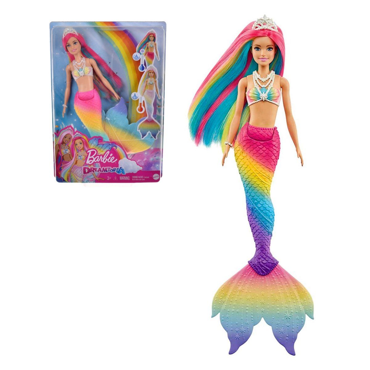 BARBIE - Barbie Dreamtopia Sirena Arcoíris Mágico Mattel