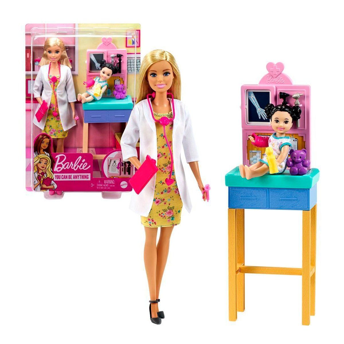 BARBIE - Barbie Profesiones Con Accesorios - Pediatra