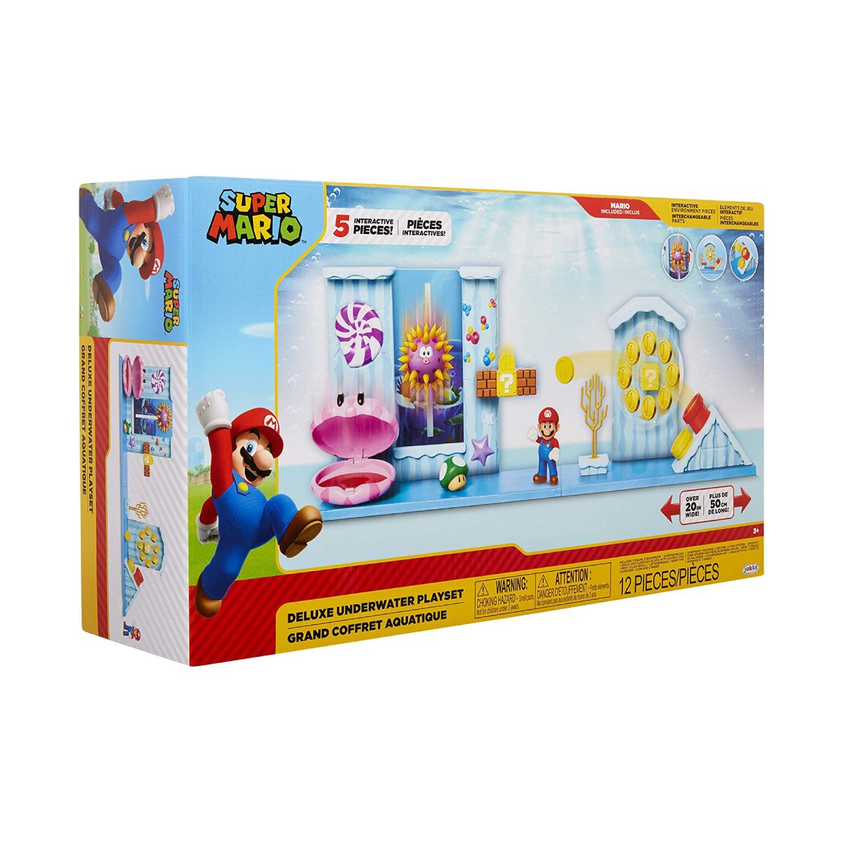 NINTENDO - Playset Nintendo Deluxe Super Mario Bajo el Agua