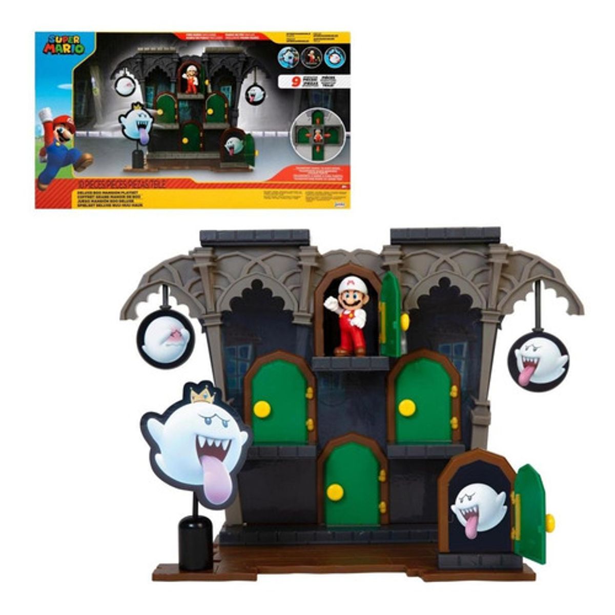 NINTENDO - Playset Nintendo Deluxe Super Mario Boo Mansión