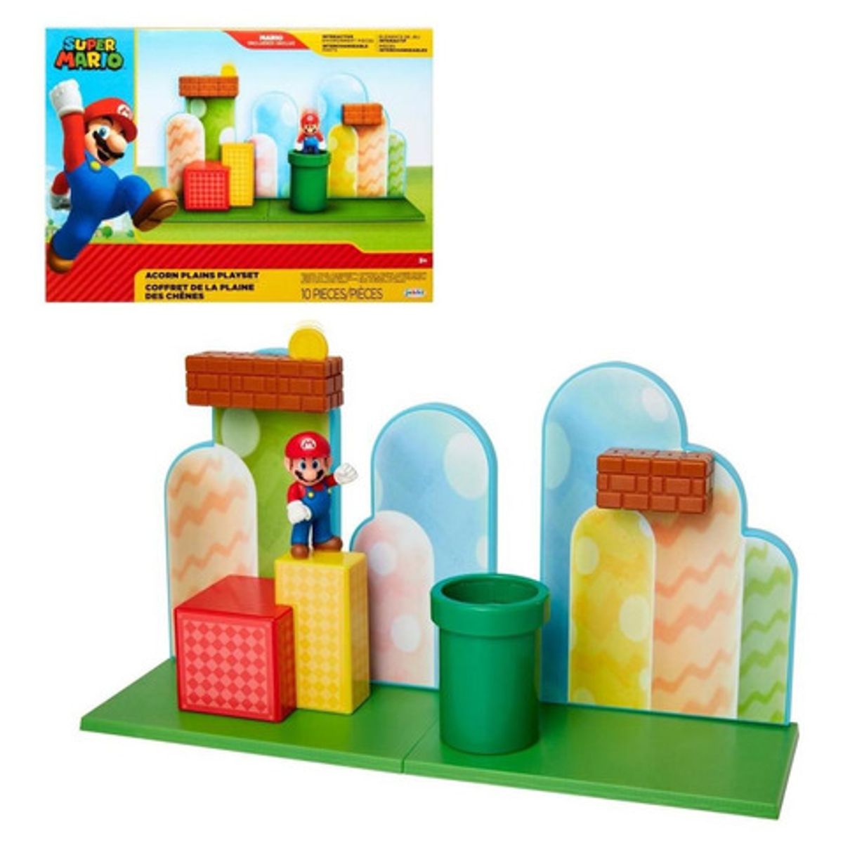 NINTENDO - Playset Nintendo Super Mario Acorn Plains colección