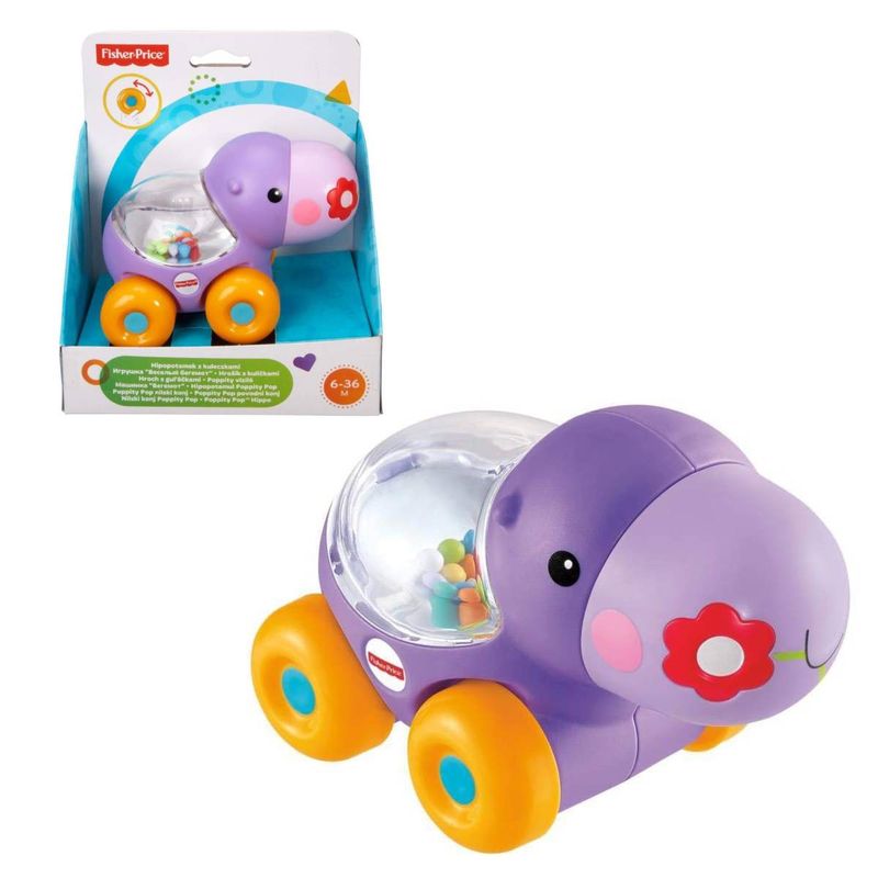 FISHER PRICE - Amigo Poppi Pop Fisher Price - Hipopotamo Pelotitas Divertid