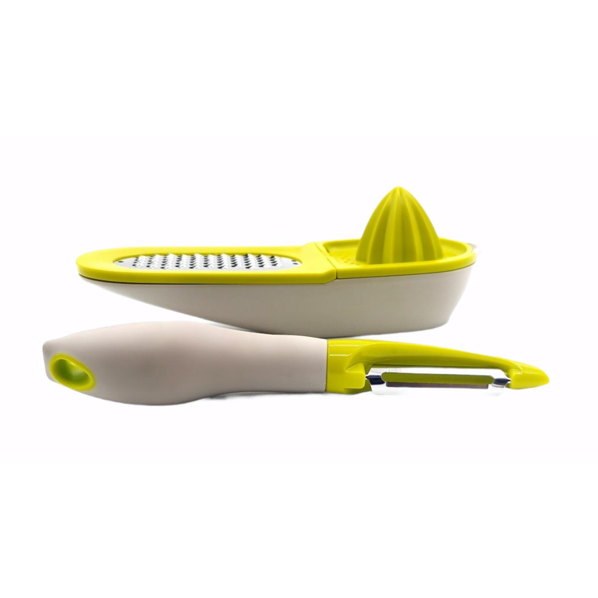 MOGA - Pelador de Papa Exprimidor de Limon Rallador Set 2 piezas