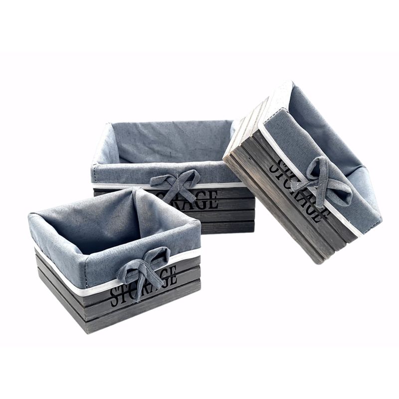 MOGA - Caja Organizadora Panera Set 3 Pza C/Genero Cuadrada