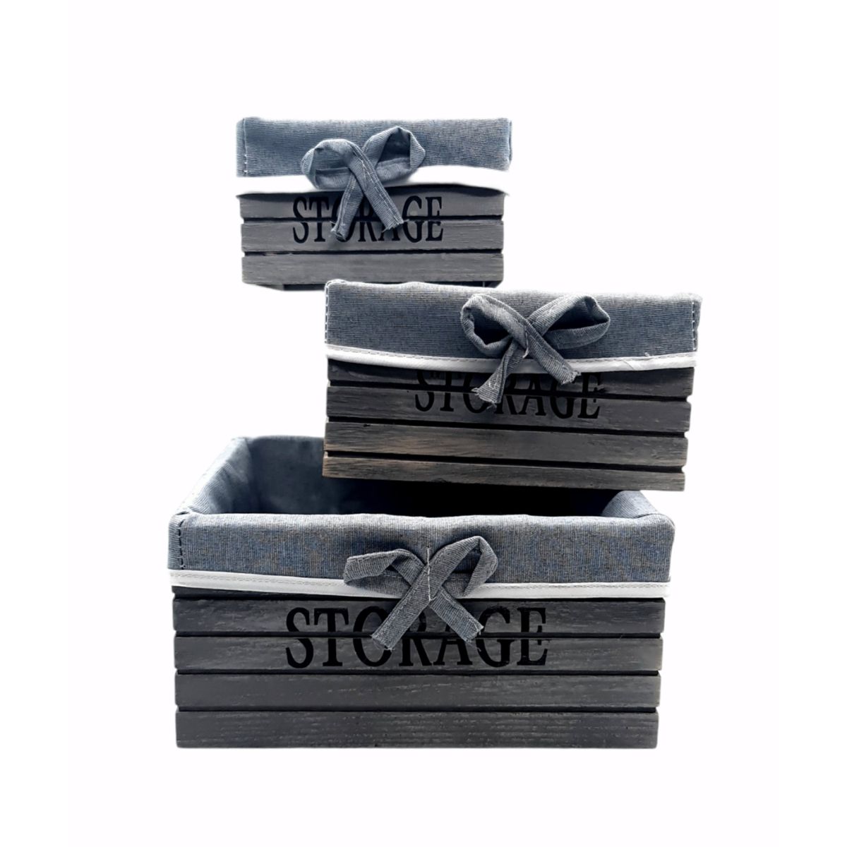 MOGA - Caja Organizadora Panera Set 3 Pza C/Genero Cuadrada.