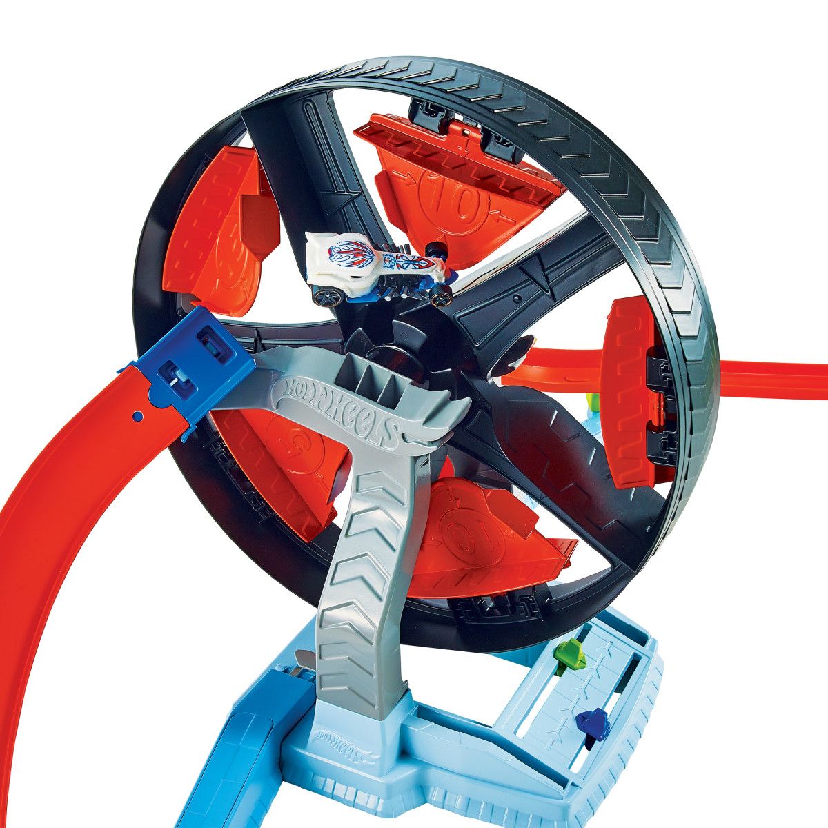 HOT WHEELS - Pista motorizada Hot Wheels giros extremos 1,8 metros