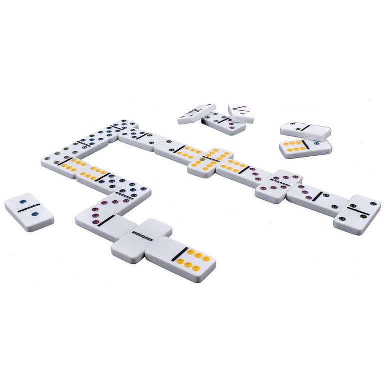 Juego de mesa domino en caja metalica 28