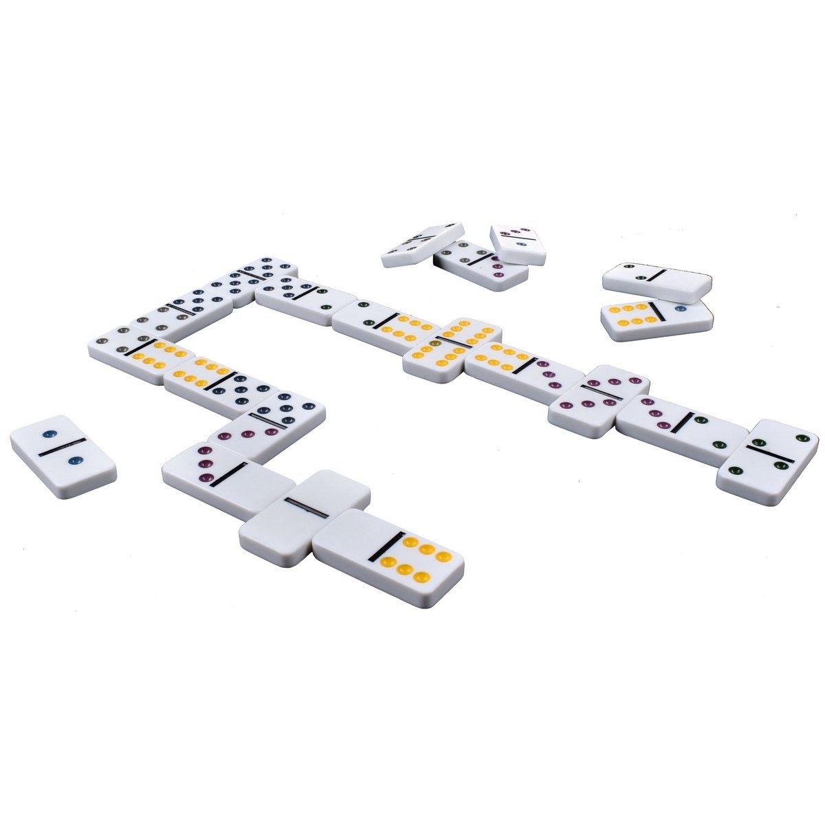 ANSALDO GAMES - Juego de mesa dominó en caja metálica 28