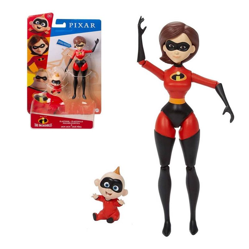 DISNEY - Disney Pixar Figura Accion 18 Cm - Elastigirl & Jack-jack