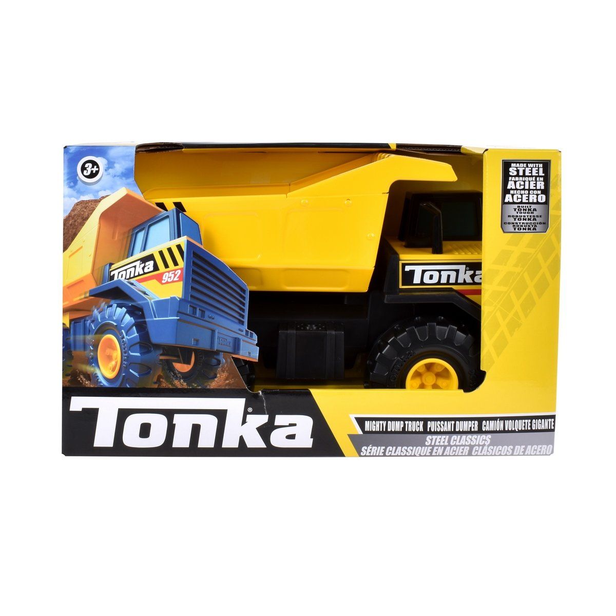TONKA - Camión metálico Tonka 42 cm diseño realista amarillo