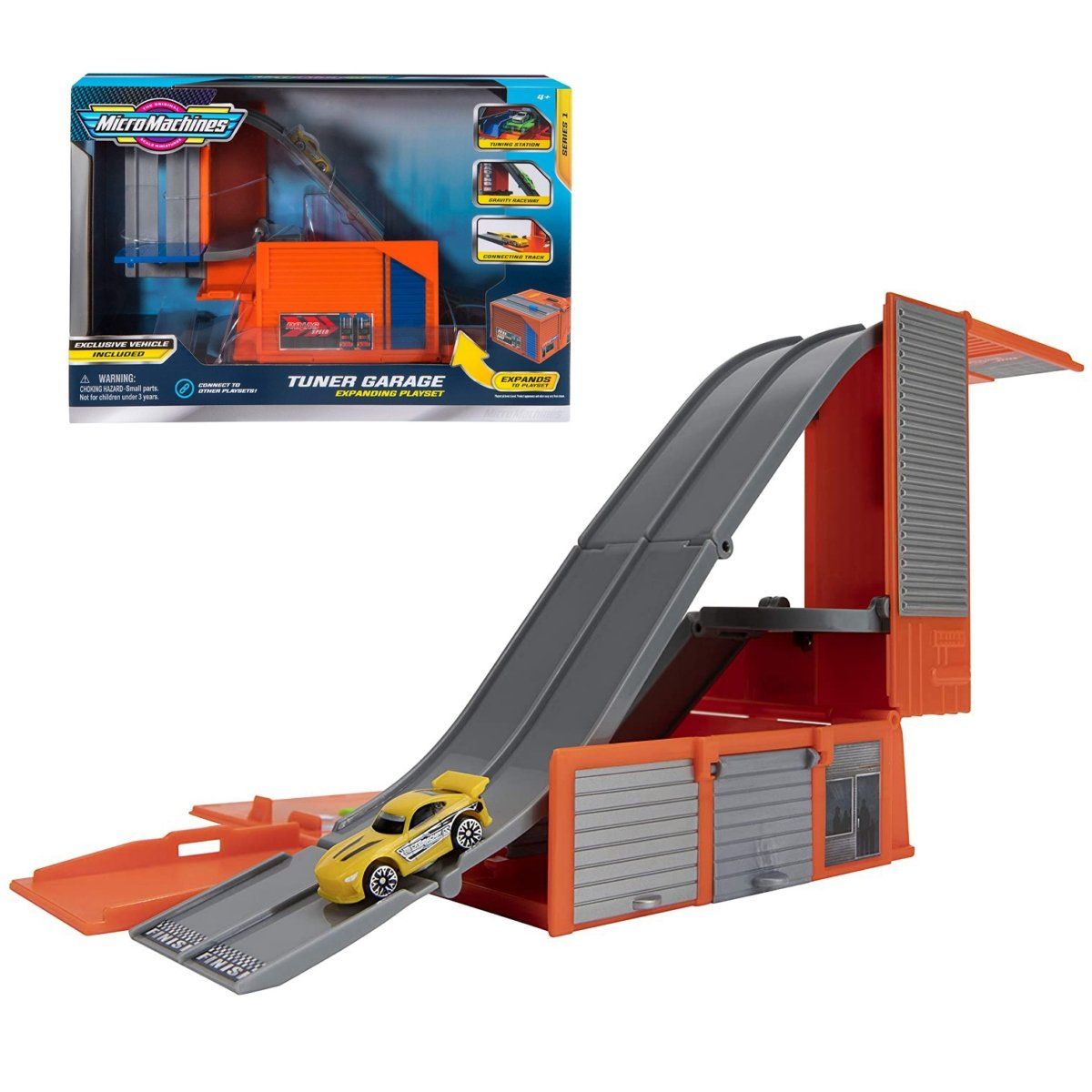 MICRO MACHINES - Playset Expandible Con Auto Micro Machines - Tuner Garage