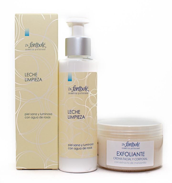 Leche de limpieza y exfoliante kit