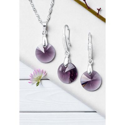 Imagen 2 del producto Conjunto Madrid Plata 925 creado con cristales de Swarovski® Amethyst