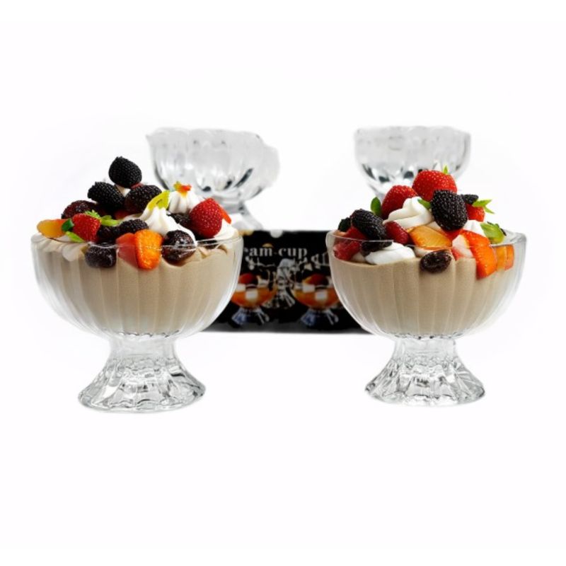 MOGA - Pocillo Set 6 Pza Para Postre Helado 9x8cm 125ml