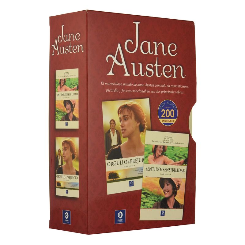 EDIMAT LIBROS - Estuche Jane Austen ( Orgullo y Prejuicio, Sentido y Sensibilidad )