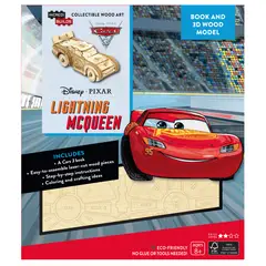 RETAILEXPRESS - Disney Pixar Cars 3 Libro y Modelo Armable En Madera
